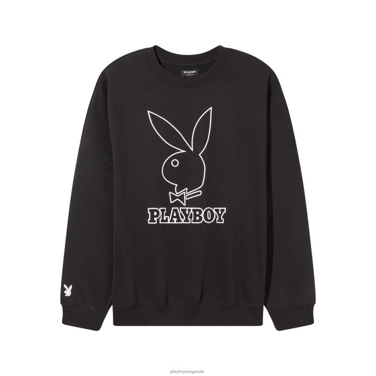 Playboy antrasitt kvinner klassisk crewneck klær 24X2X1080