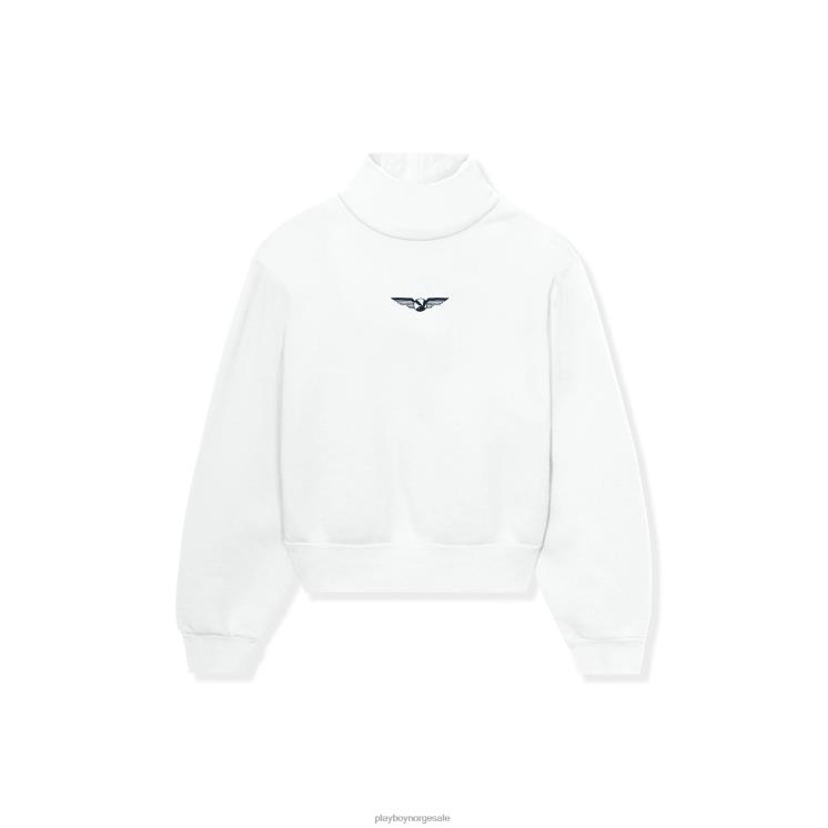 Playboy bein kvinner Aviation wings høyhalset cropped sweatshirt klær 24X2X1162