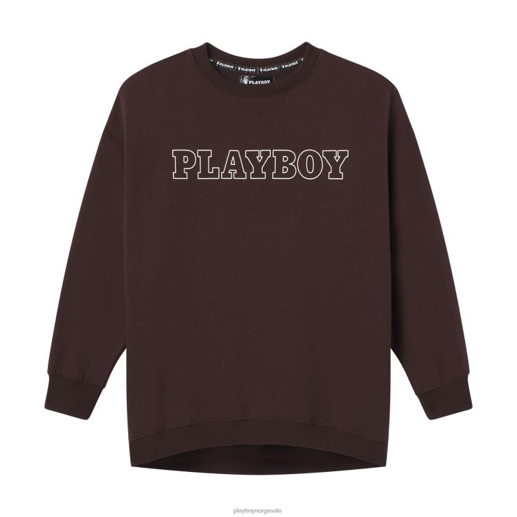 Playboy brun kvinner mastetopp crewneck klær 24X2X1110