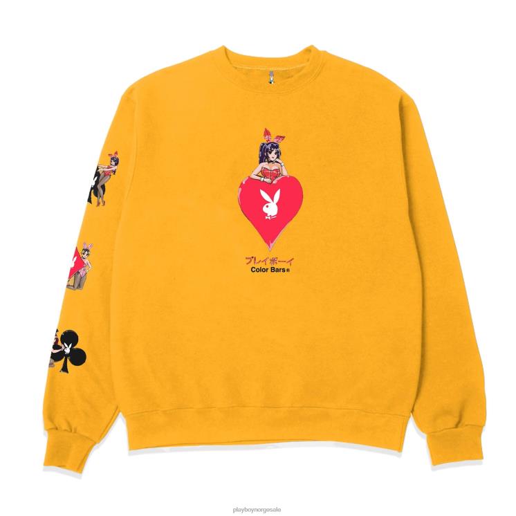 Playboy gull menn hjerte-ess 30 crewneck klær 24X2X355