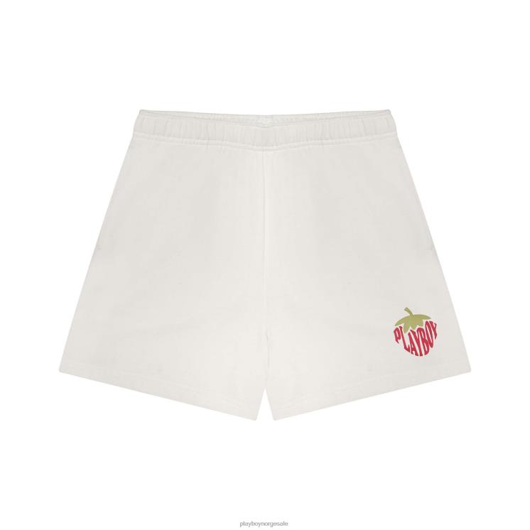 Playboy hvit alyssum kvinner strawberry love kjæreste sweatshorts klær 24X2X1292