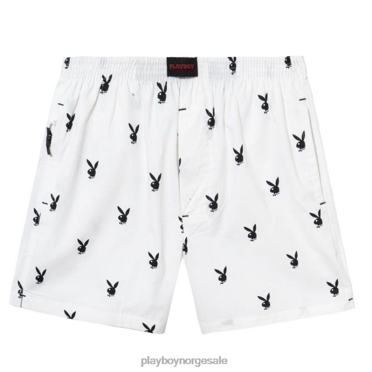 Playboy hvit menn repeterende lounge shorts med kaninhode klær 24X2X583