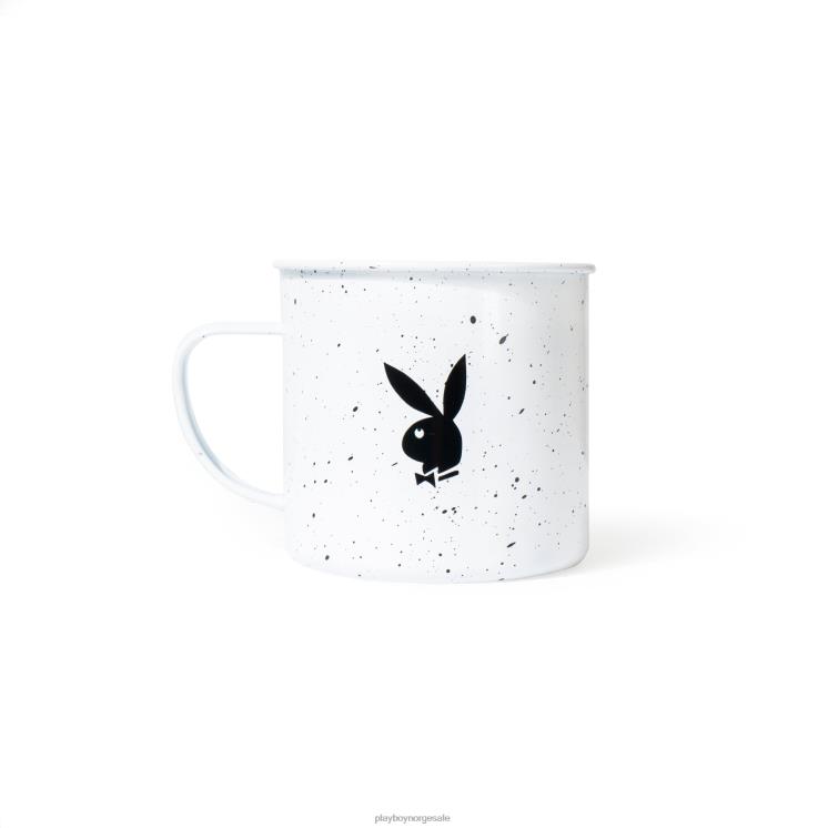 Playboy hvit unisex emalje leirkrus tilbehør 24X2X902