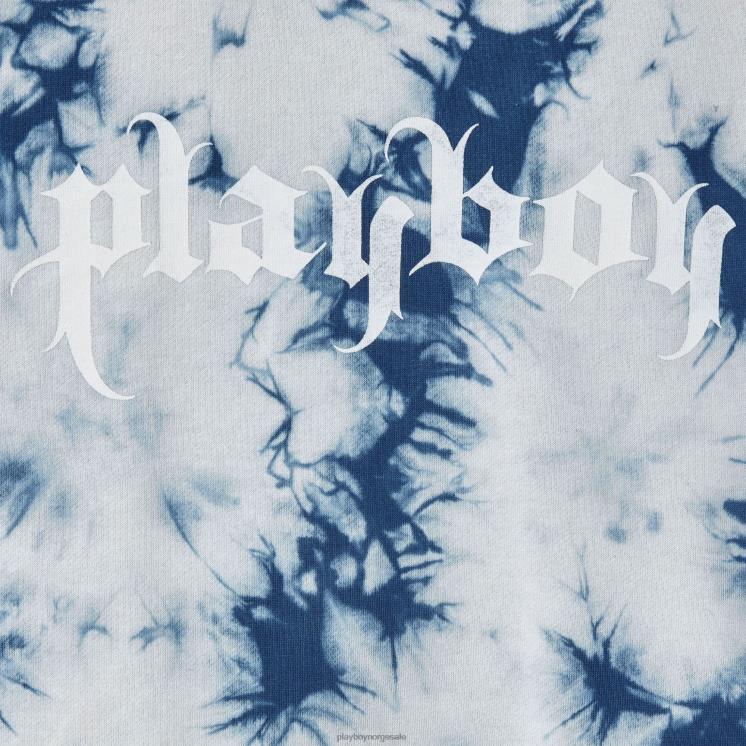 Playboy krystallblått slipsfarge kvinner crystal tie-dye crewneck klær 24X2X1150