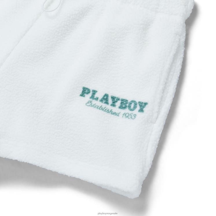 Playboy lys hvit kvinner polare sweatshorts klær 24X2X1261