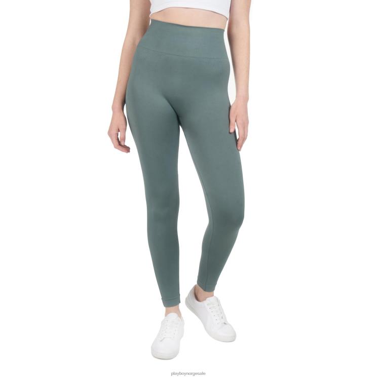 Playboy militærgrønn kvinner sport legging klær 24X2X1294