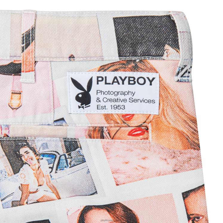 Playboy multi menn lekekamerat polaroidbukser klær 24X2X542