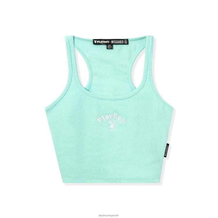 Playboy mynte kvinner klassisk cropped racer tank klær 24X2X1037