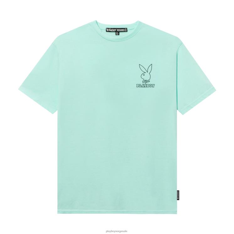 Playboy mynte menn oversized t-skjorte med logo klær 24X2X192