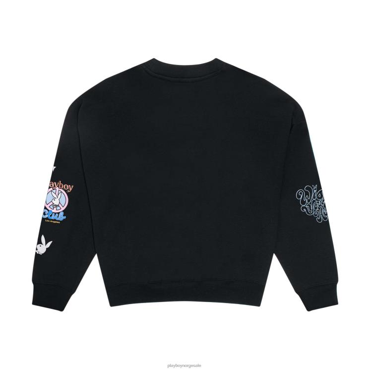 Playboy opprinnelig kvinner smileklubb overdimensjonert crewneck klær 24X2X1092