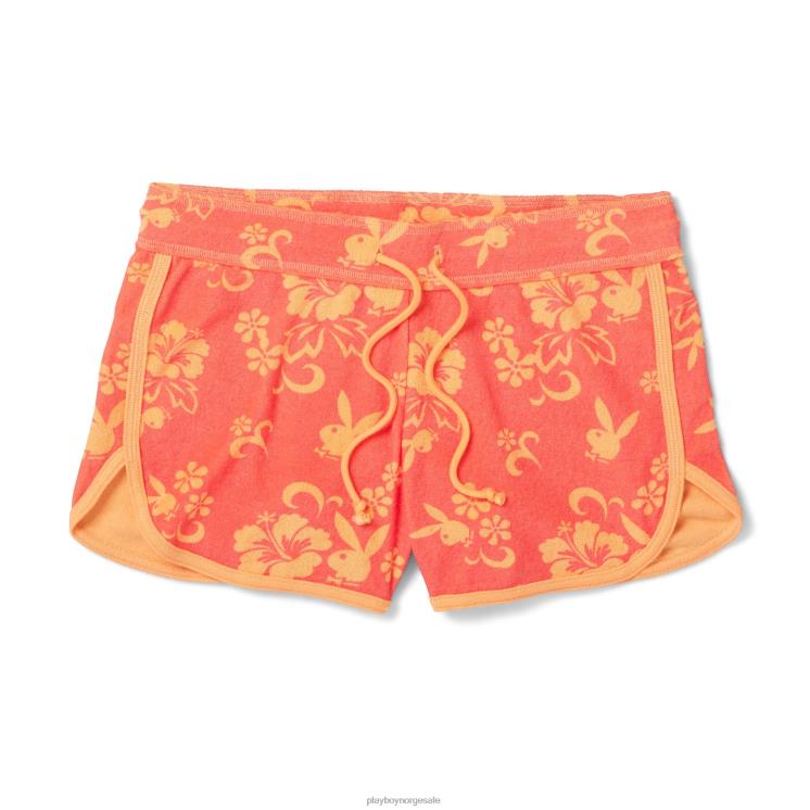 Playboy opprinnelig kvinner svetteshorts i hibiskusfrotté klær 24X2X1249