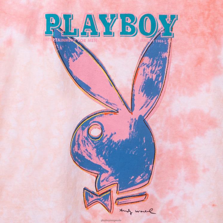 Playboy opprinnelig menn januar 1986 andy warhol cover tie dye t-skjorte klær 24X2X280