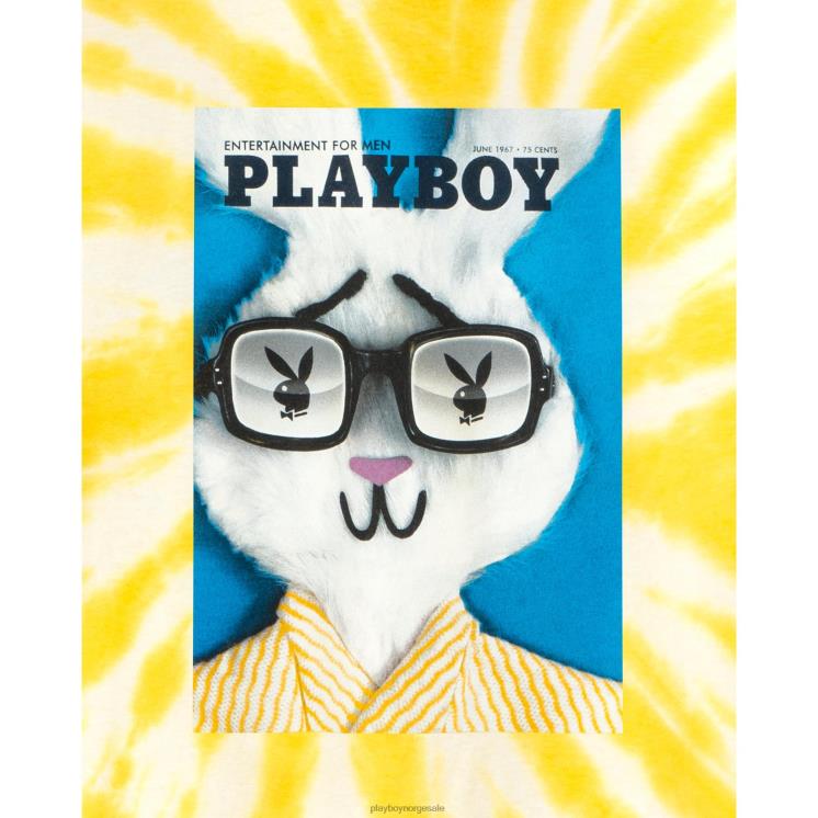 Playboy opprinnelig menn juni 1967 dekke tie-dye t-skjorte klær 24X2X229