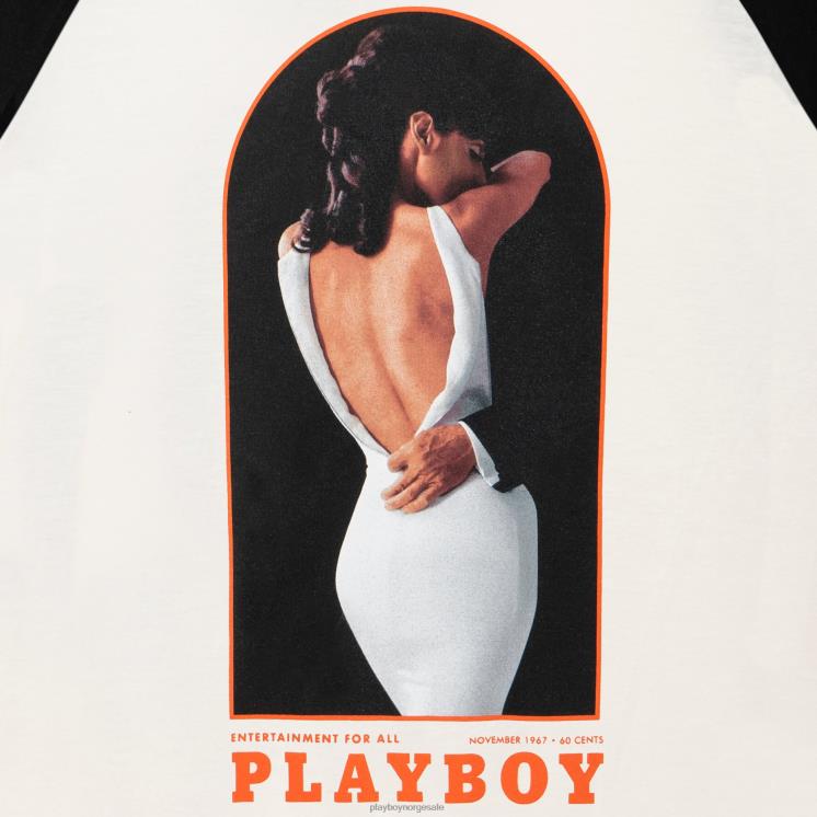 Playboy opprinnelig menn november 1967 raglan baseball t-skjorte klær 24X2X181