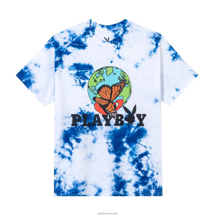 Playboy opprinnelig menn tie-dye au naturel t-skjorte klær 24X2X273