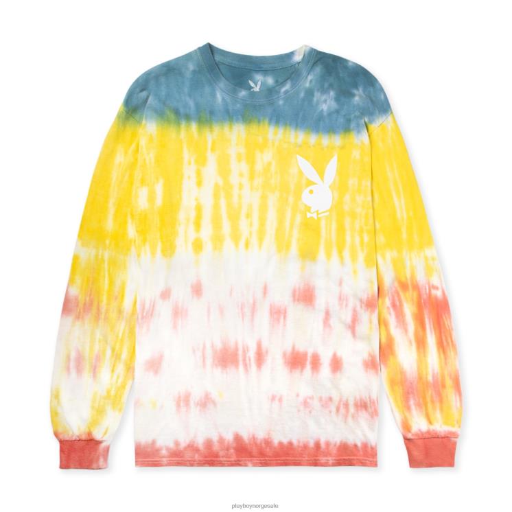 Playboy opprinnelig menn tie-dye logo lang ermet klær 24X2X239