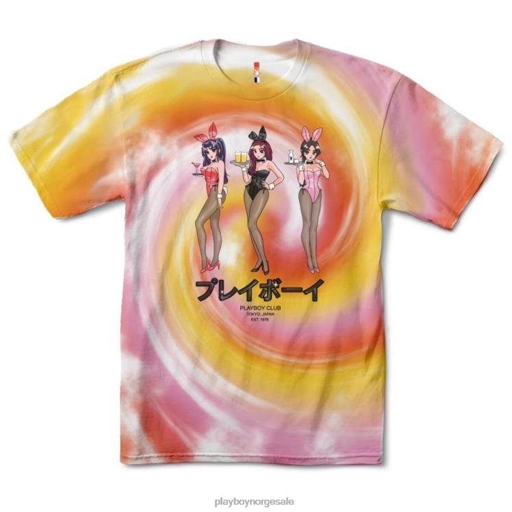 Playboy opprinnelig menn tokyo club happy hour tie-dye t-skjorte klær 24X2X108