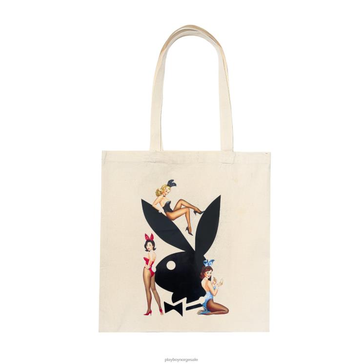 Playboy opprinnelig menn vintage bunnies canvas tote tilbehør 24X2X865