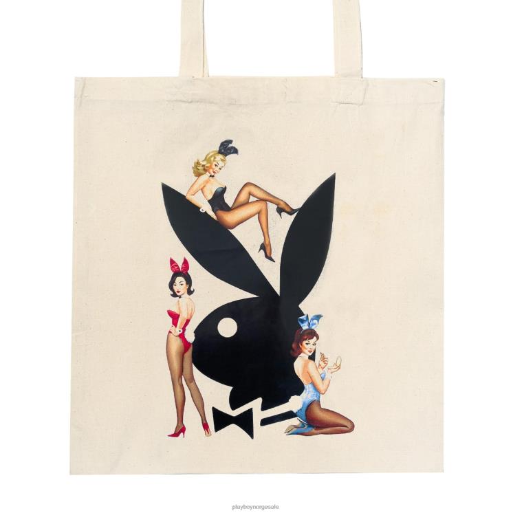 Playboy opprinnelig menn vintage bunnies canvas tote tilbehør 24X2X865