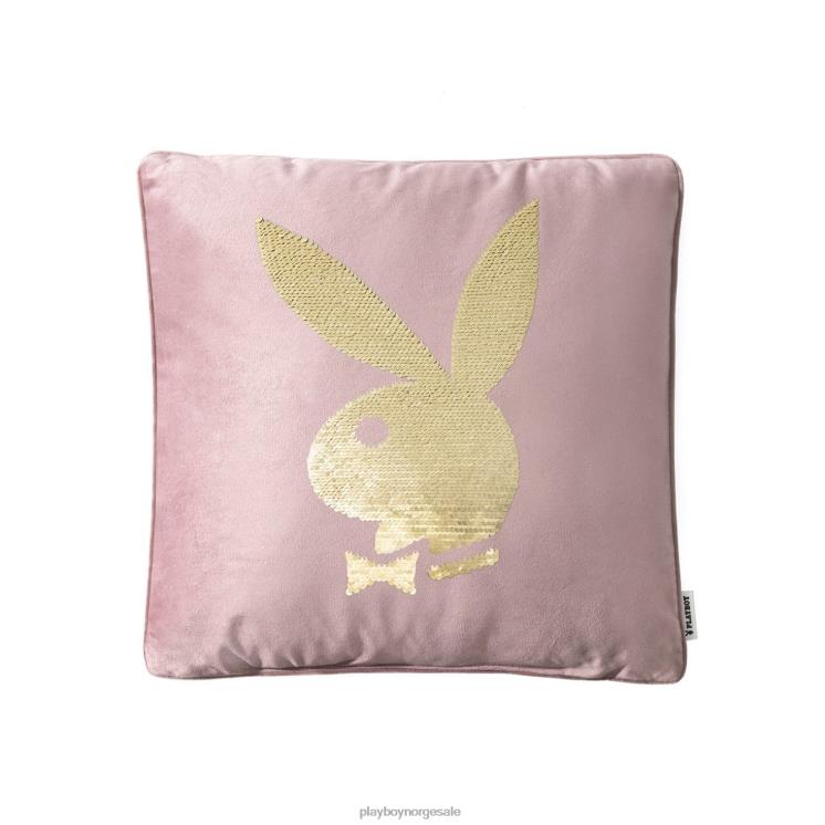 Playboy rosa unisex kaninhode med paljettpute tilbehør 24X2X898