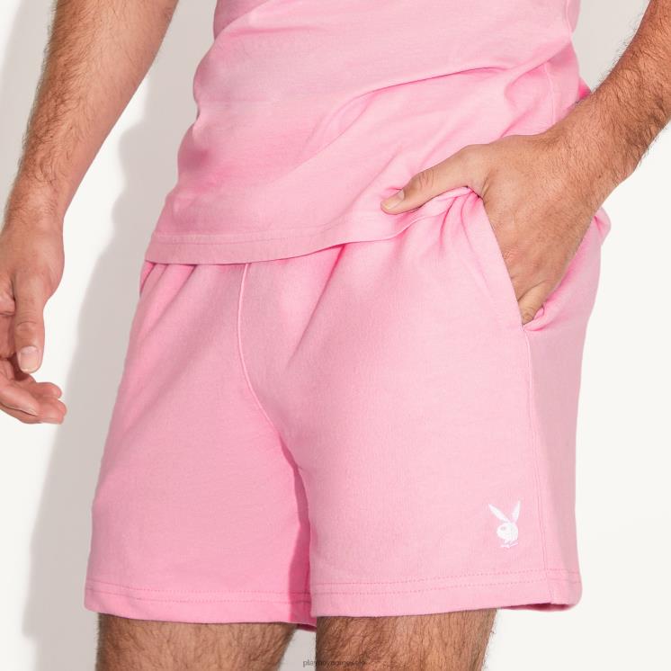 Playboy rosa/hvit menn årets lekekamerat sweatshorts klær 24X2X585