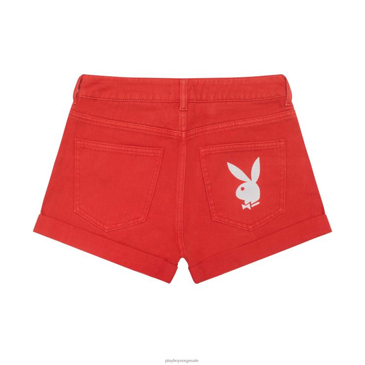 Playboy rød kvinner lyse bunny denimshorts klær 24X2X1337