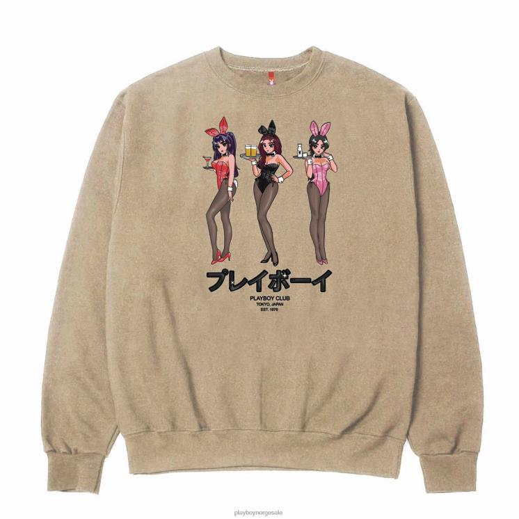 Playboy sand menn tokyo club happy hour sweatshirt med rund hals klær 24X2X363