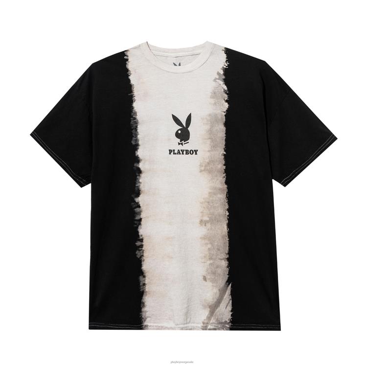 Playboy stormfull aske menn logo vertikal tie-dye t-skjorte klær 24X2X123