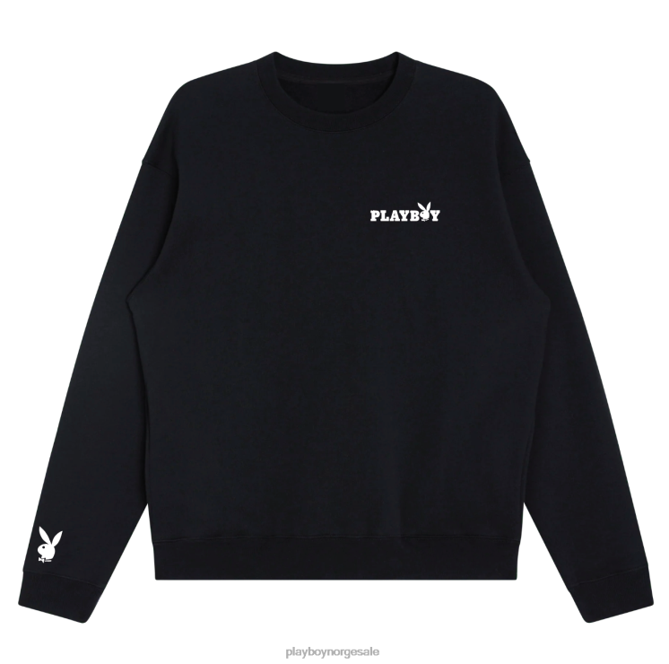 Playboy svart kvinner klassisk crewneck klær 24X2X1119