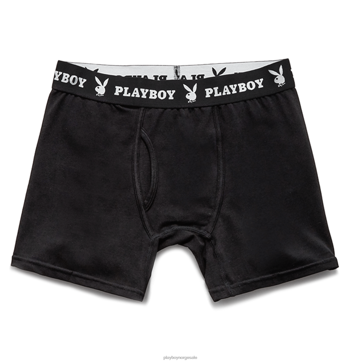 Playboy svart menn klassisk boksershorts klær 24X2X683