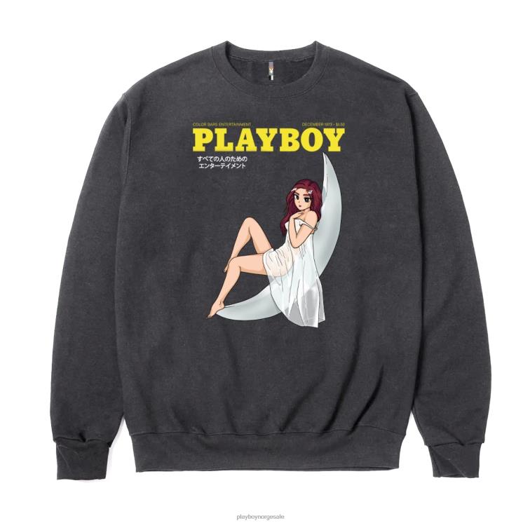 Playboy svart menn tokyo club månebelyst crewneck klær 24X2X365