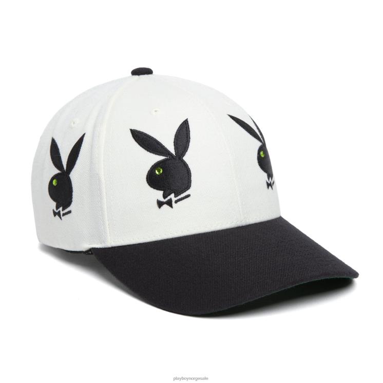 Playboy x HUF hvit menn rhinestone 6 panel lue tilbehør 24X2X789