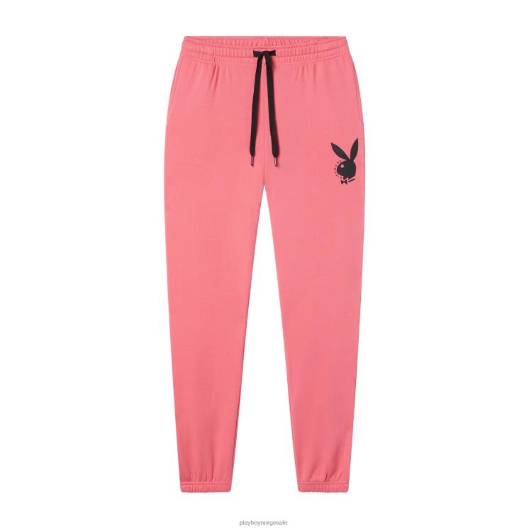 Playboy x John Richmond fuchsia menn klassiske joggebukser med logo klær 24X2X613