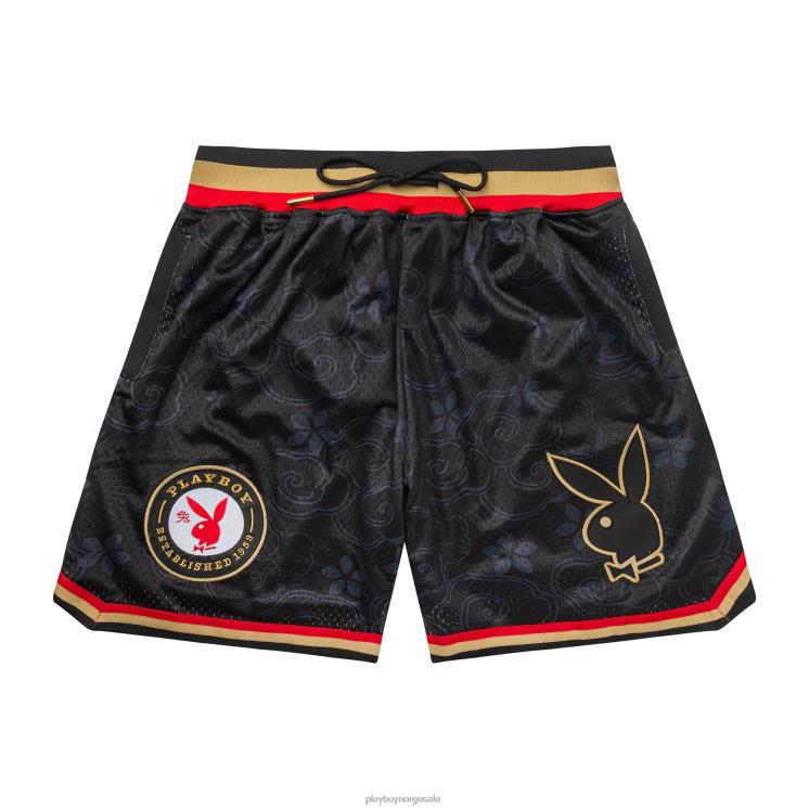 Playboy x Lids svart menn år med kaninbasketballshorts klær 24X2X588