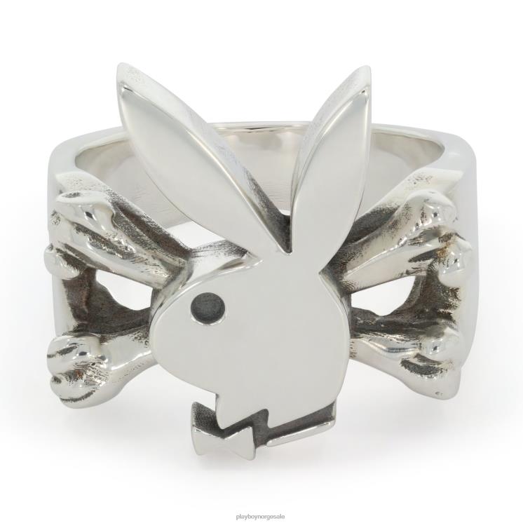 Playboy x The Great Frog opprinnelig menn bunny og crossbones ring tilbehør 24X2X876