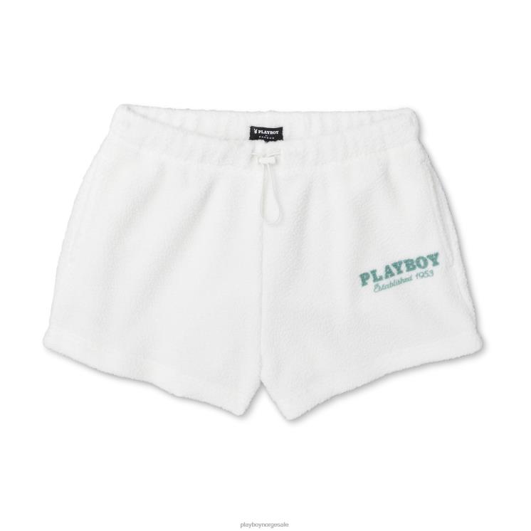 Playboy lys hvit kvinner polare sweatshorts klær 24X2X1261