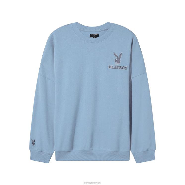 Playboy marina blå kvinner klassisk crewneck klær 24X2X1116