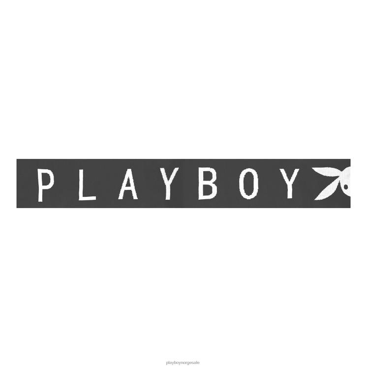 Playboy svart kvinner strikket logoskjerf tilbehør 24X2X1604