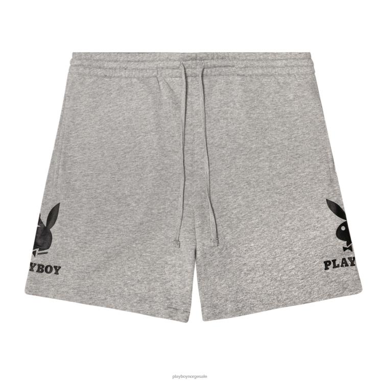 Playboy grå menn dobbel bunny sweatshorts klær 24X2X593