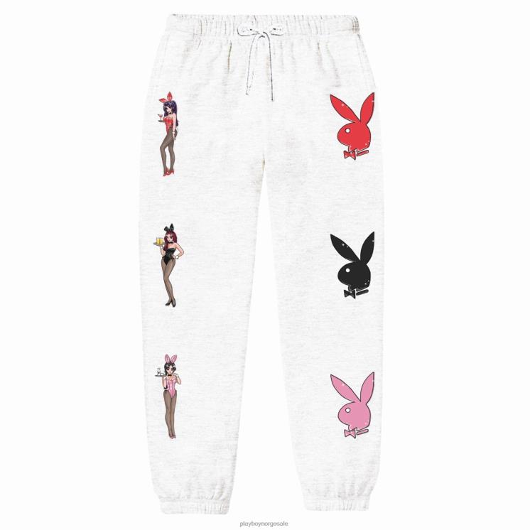 Playboy hvit menn tokyo club bunny joggebukse klær 24X2X581