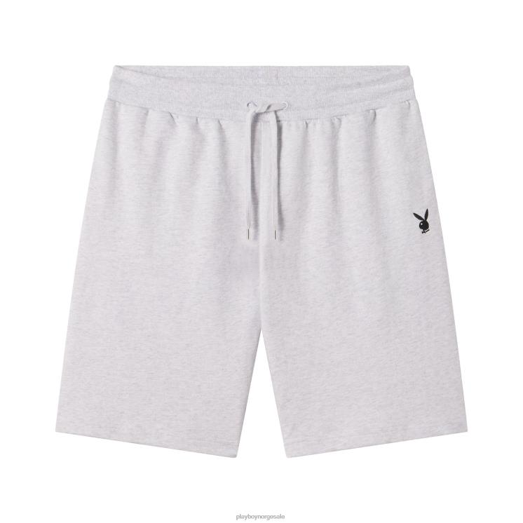 Playboy lysegrå menn bunny basic sweatshorts klær 24X2X591