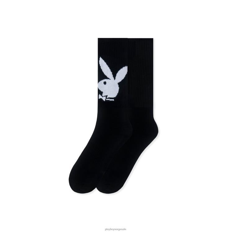 Playboy svart menn bunny crew sokker klær 24X2X679