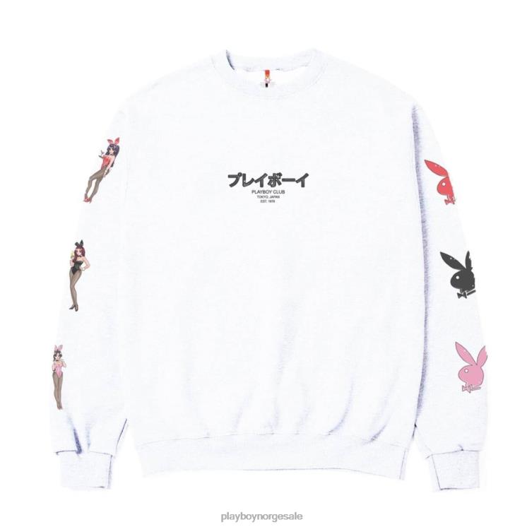 Playboy hvit menn tokyo club bunny crewneck klær 24X2X343