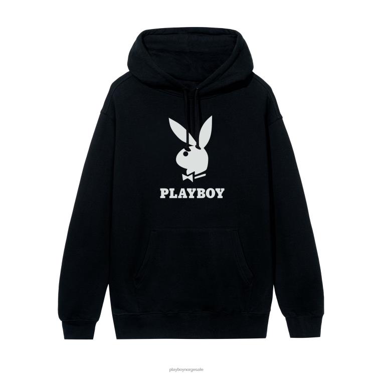 Playboy svart menn logo hettegenser klær 24X2X396